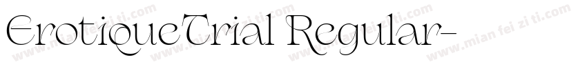 ErotiqueTrial Regular字体转换